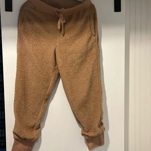 Fabletics fuzzy sweat pants M